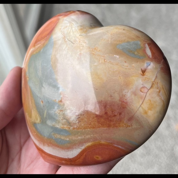 ✨ 3x HP ✨ Polychrome Jasper ✨ Heart ✨ - Picture 9 of 17